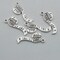 Sewing Charms Collection-100g About (60-65pcs) Antique Silver Craft Supplies Sewing Charms Pendants for Crafting, Jewelry Findings Making Accessory for DIY Necklace Bracelet (M003)